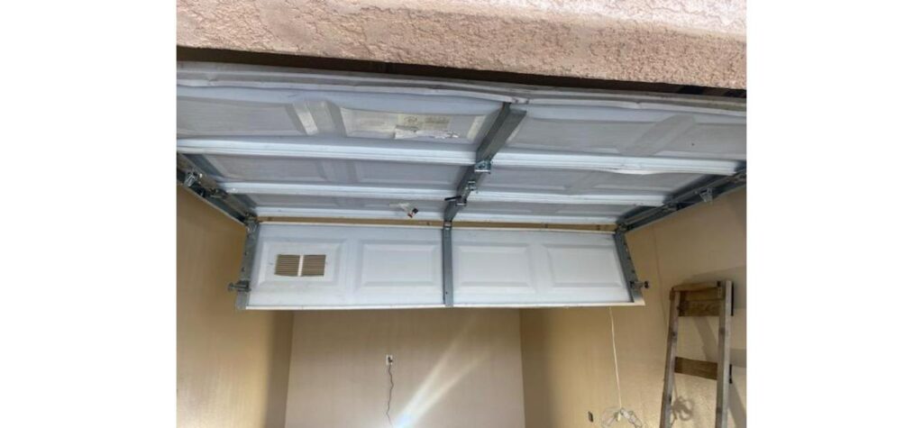 Off-track garage door repair in Layton, Utah